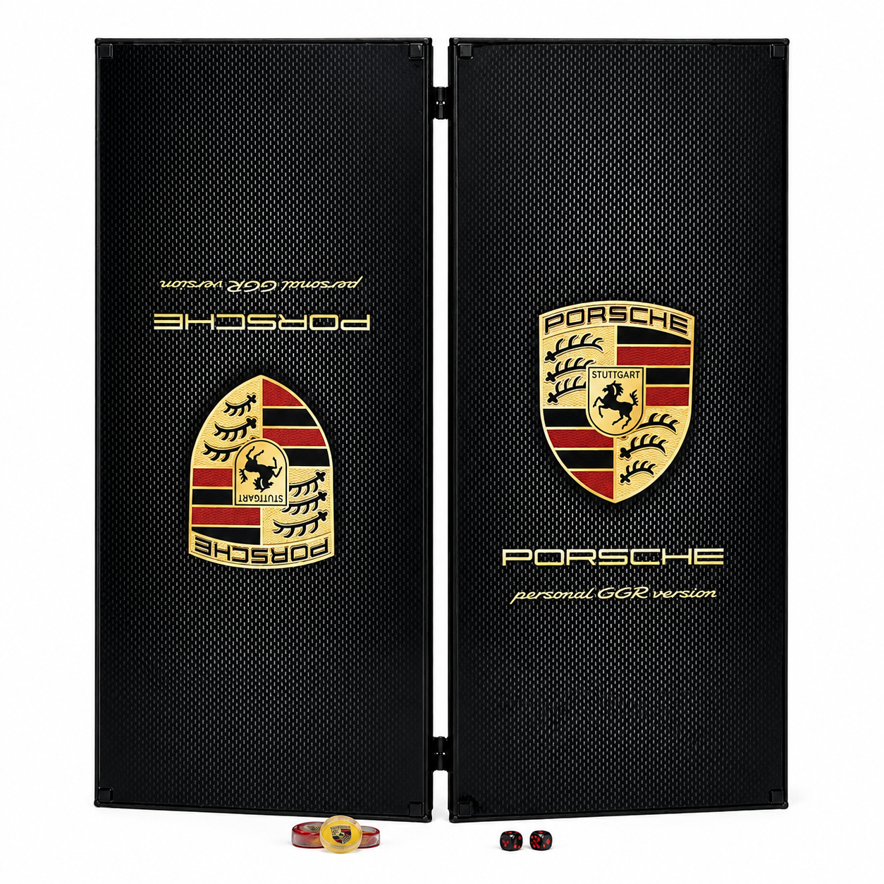 Сучасні скляні нарди з дизайном Porsche для дому та офісу.