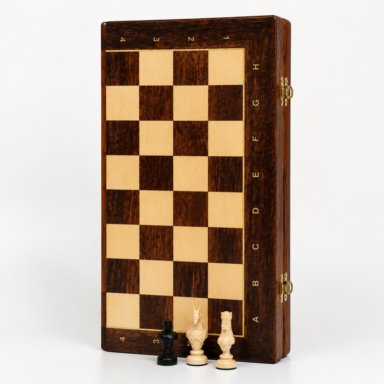 Chess set made of wood in Egyptian style