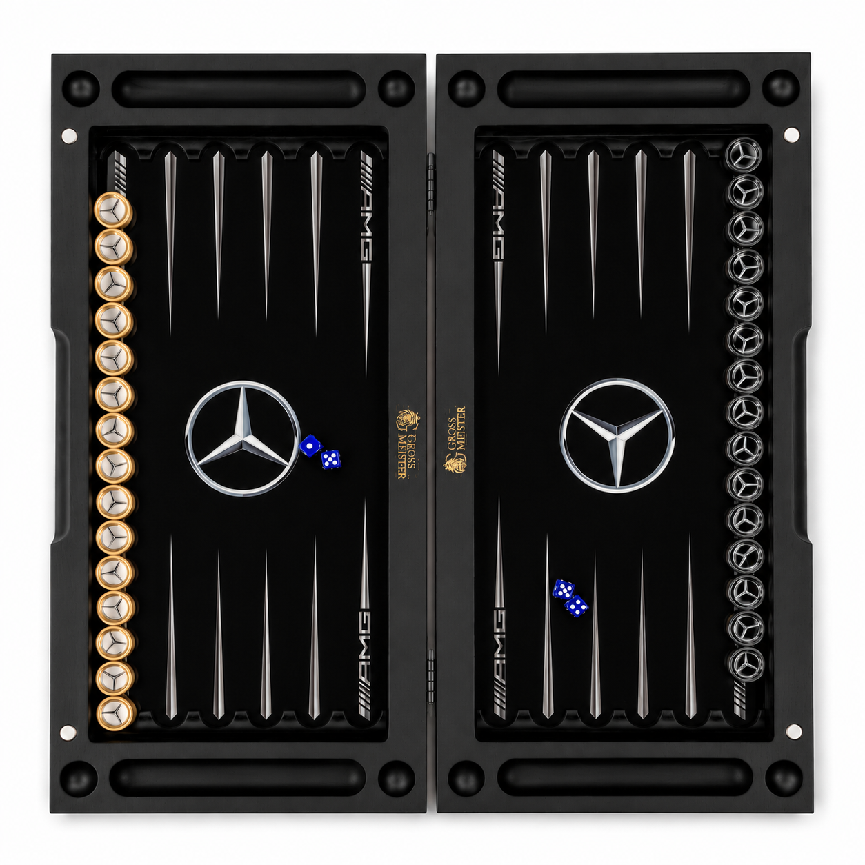 Стеклянные нарды Mercedes-Benz как дорогой подарок для поклонника немецких автомобилей