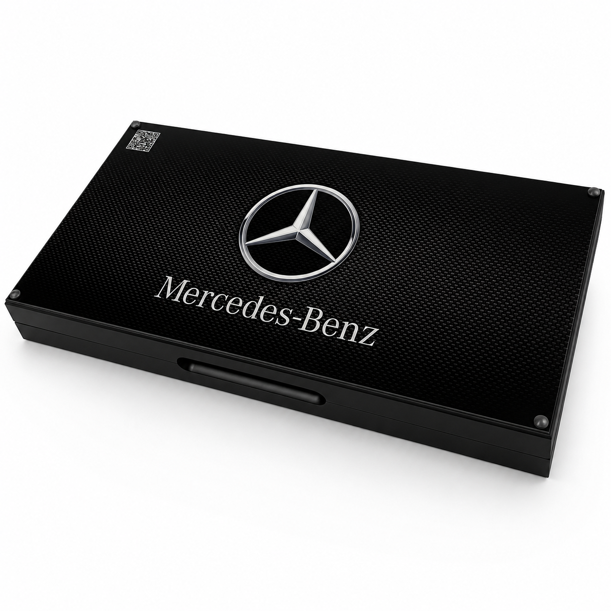 Нарды с автомобильной символикой Mercedes-Benz и премиальным стеклянным полем
