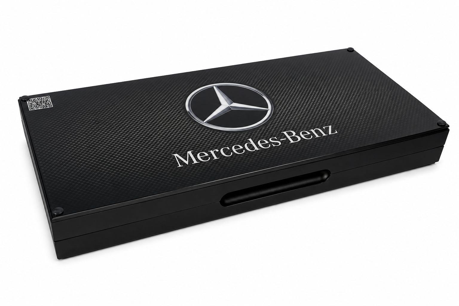 Премиальные нарды Mercedes-Benz AMG со стильным чёрным стеклянным игровым полем