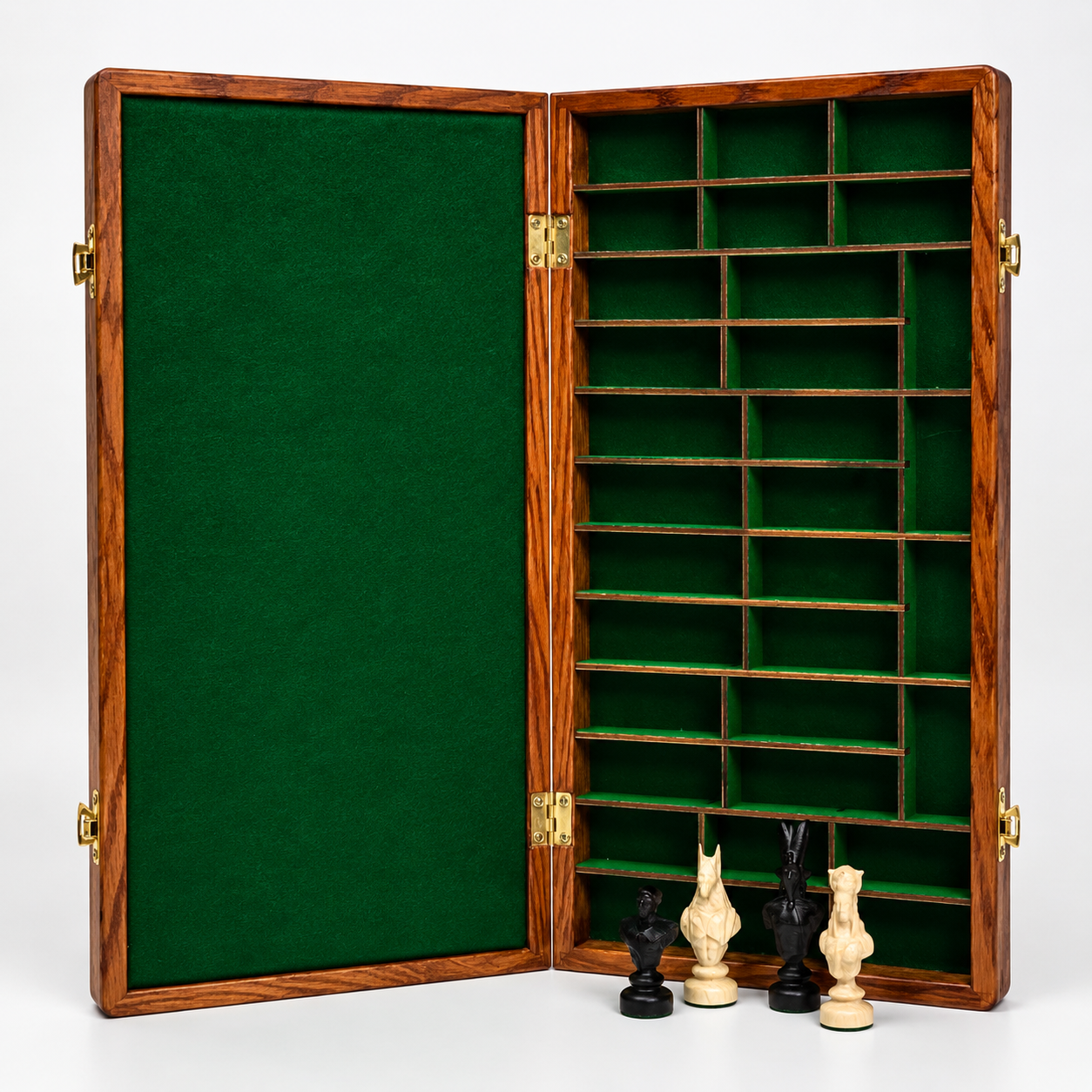 Chess set made of wood in Egyptian style